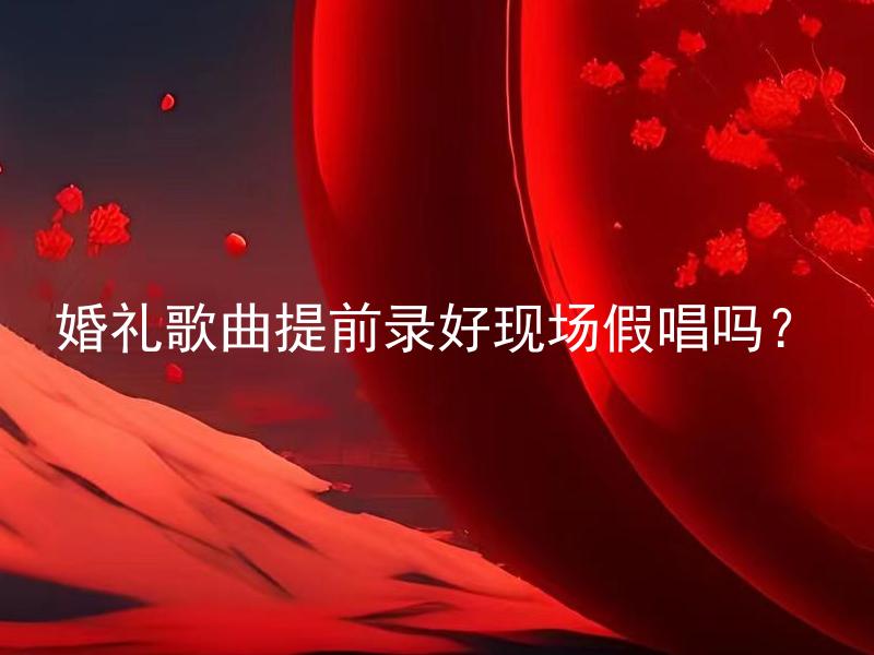 婚礼歌曲提前录好现场假唱吗？ 婚礼歌曲提前录好现场假唱的好处有什么？