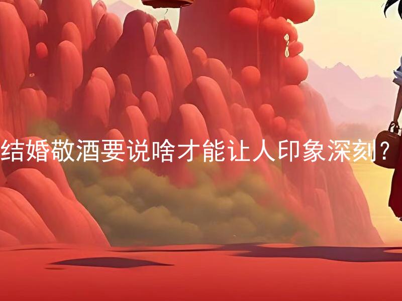 结婚敬酒要说啥才能让人印象深刻？ 结婚敬酒要说啥才能让人印象深刻？
如何用敬酒致辞让人印象深刻？