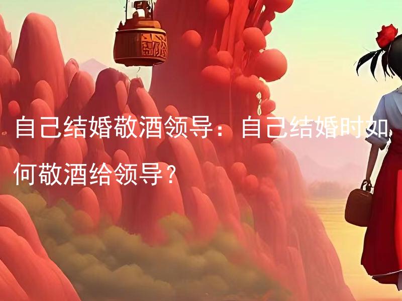 自己结婚敬酒领导：自己结婚时如何敬酒给领导？